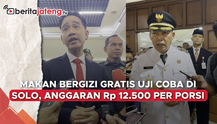 Video Makan Bergizi Gratis Uji Coba di Solo, Anggaran Rp 12.500 per Porsi