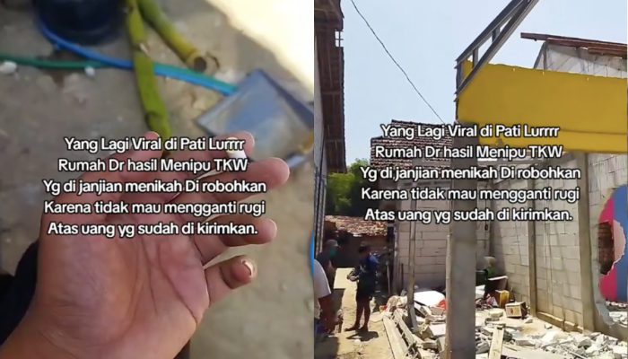 Diduga Tak Terima Gagal Dinikahi, TKW Ini Robohkan Rumah Pria di Pati