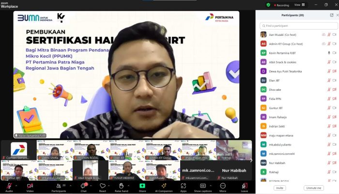 Pertamina Dorong Sertifikasi Halal dan PIRT Produk UMK Binaan di Jateng dan DIY