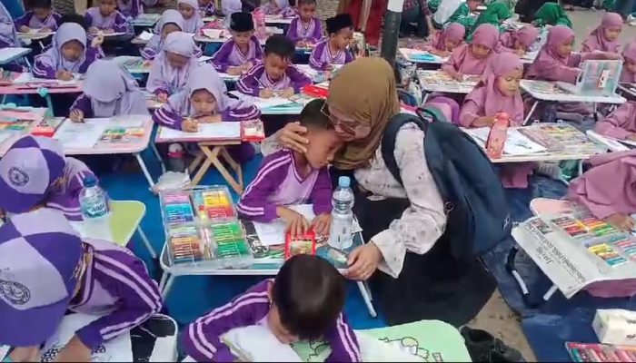 Edukasi Kearifan Lokal, Ratusan Anak-Anak Paud dan TK di Pemalang Antusias ikuti Lomba Mewarnai