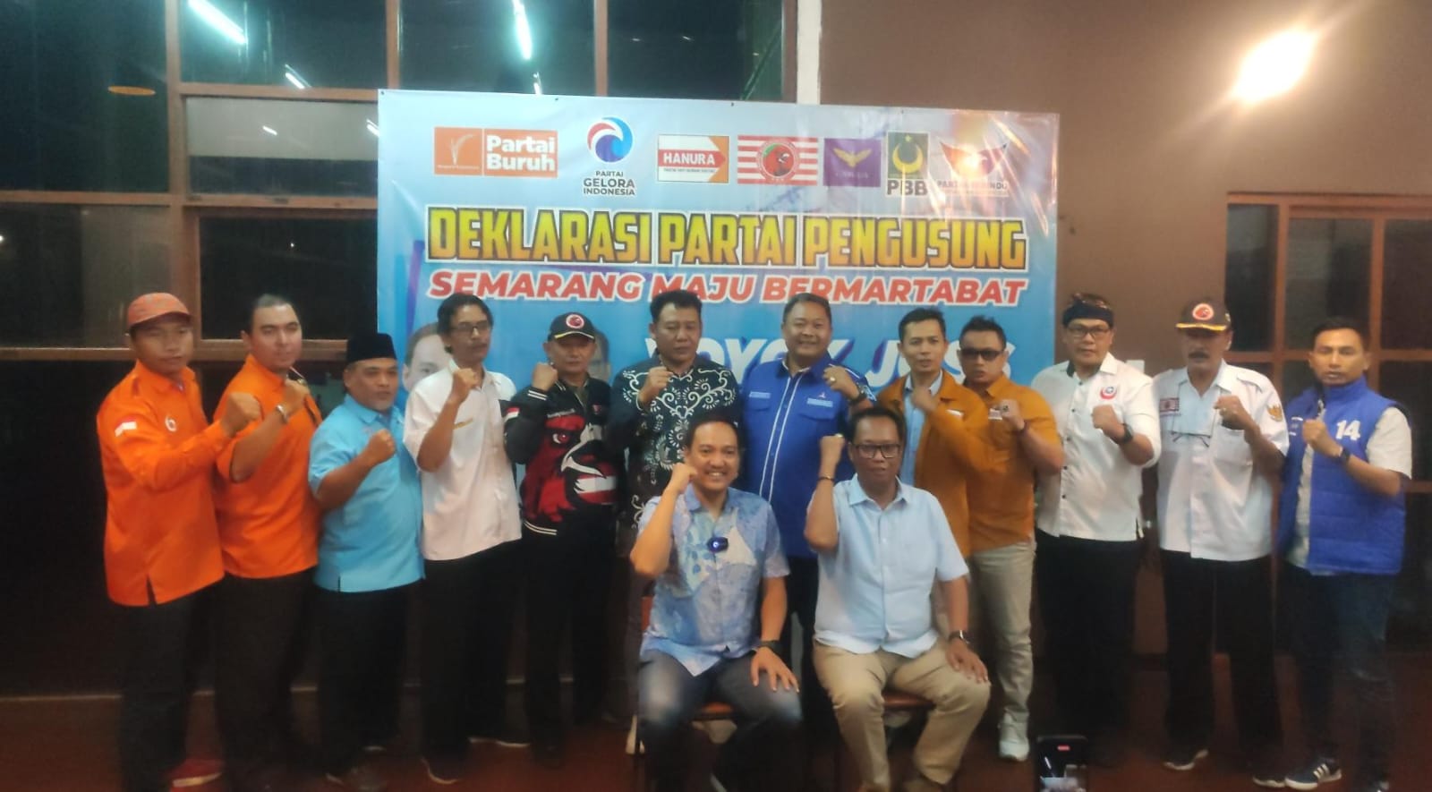 7 Partai Non Parlemen Dukung Yoyok Sukawi - Joko Santoso Maju Pilwalkot Semarang 2024