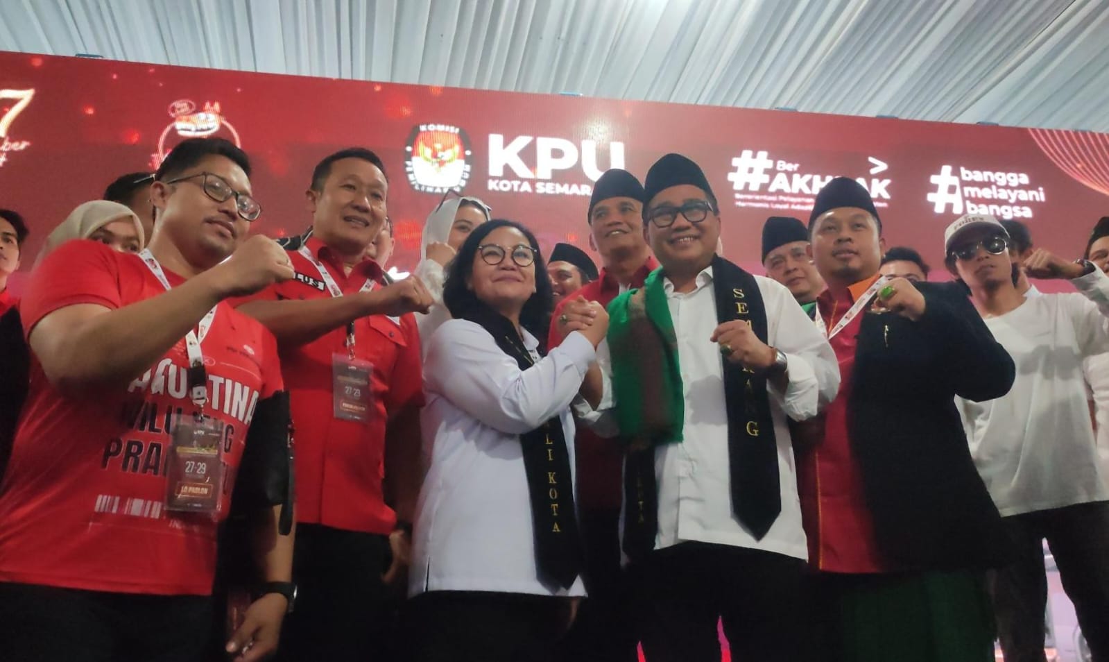 Daftar KPU Kota Semarang, Agustina-Iswar Optimis Menang: Kita Sendirian? Bocahe Dewe Kabeh