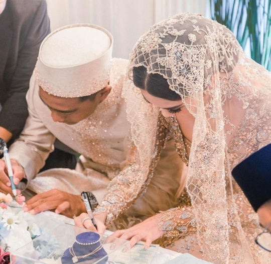Foto Pernikahan Pratama Arahan dan Azizah Salsha