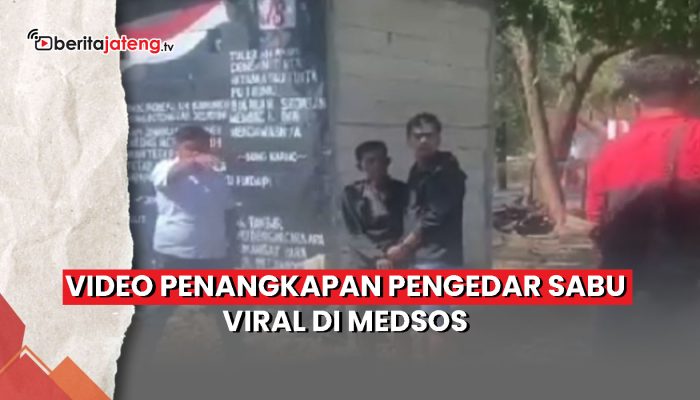 Video Penangkapan Pengedar Sabu Viral di Medsos