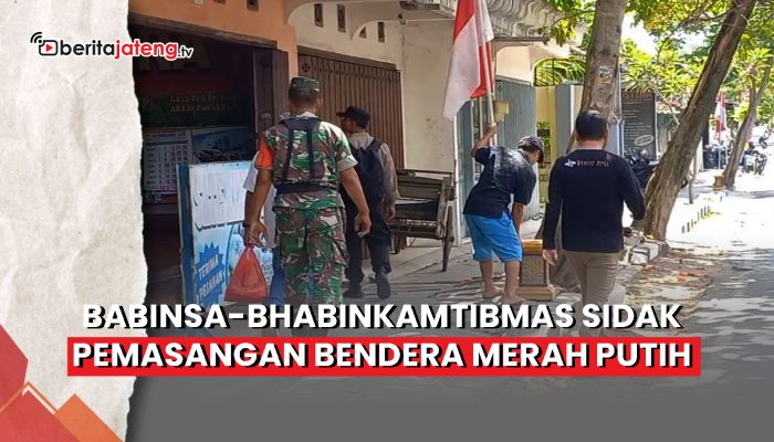 Video Sidak Pemasangan Bendera Merah Putih di Blora