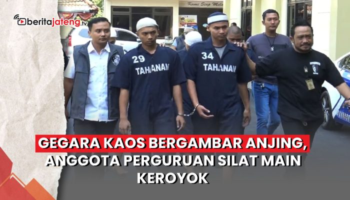 Video Gegara Kaos Bergambar Anjing, Anggota Perguruan Silat Main Keroyok