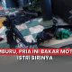 bakar motor istri
