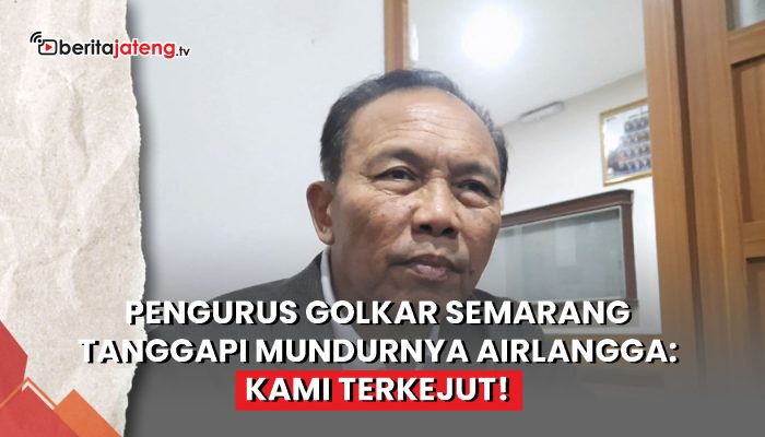 Video Pengurus Golkar Semarang Tanggapi Mundurnya Airlangga: Kami Terkejut!