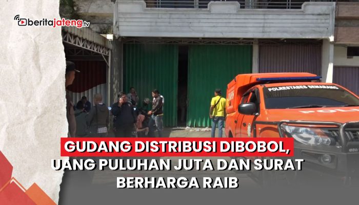 Video Gudang Distribusi Dibobol, Uang Puluhan Juta dan Surat Berharga Raib