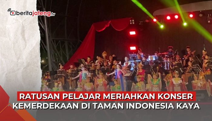 Video Ratusan Pelajar Meriahkan Konser Kemerdekaan di Semarang