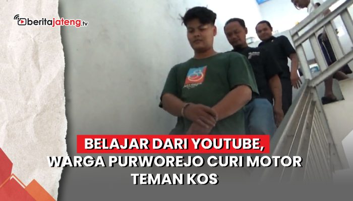 Video Belajar dari Youtube, Warga Purworejo Curi Motor Teman Kos