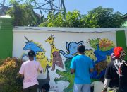 Terapi Sekaligus 17 Agustusan, Pasien RSJD Dr Amino Gondohutomo Diajak Lukis Mural Bareng