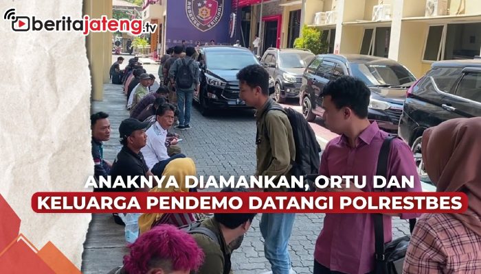 Video Anaknya Diamankan, Ortu dan Keluarga Pendemo Datangi Polrestabes Semarang