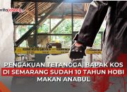 bapak kos makan daging kucing