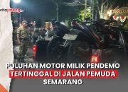 motor pendemo tertinggal di balaikota semarang