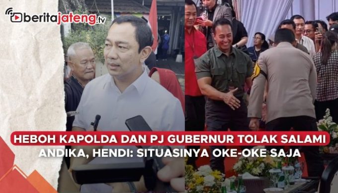 Video Heboh Kapolda dan Pj Gubernur Tolak Salami Andika, Hendi: Situasinya Oke-oke Saja