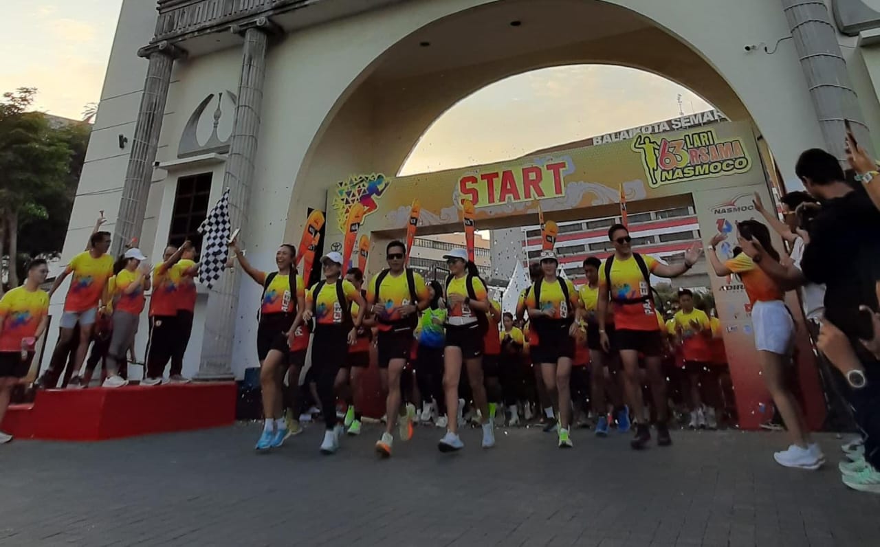 Fun Run Lari 63rsama Nasmoco Sukses Digelar di Kota Semarang, Diikuti 600 Peserta