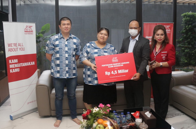 Generali Indonesia Bayarkan Klaim Kesehatan Rp4,5 Miliar Nasabah Pengidap Kanker di Semarang
