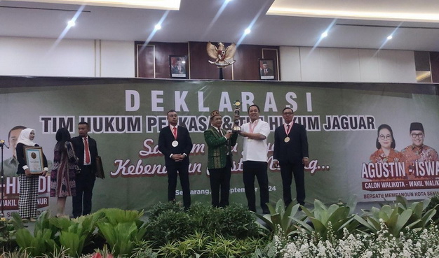 404 Kuasa Hukum Perkasa Deklarasi Dukung Andika Hendi, Raih Rekor LEPRID