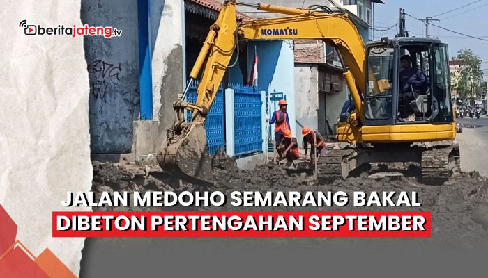 Video Jalan Medoho Semarang Bakal Dibeton Pertengahan September