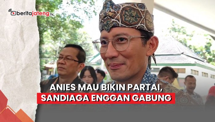 Video Wacana Anies Mau Bikin Partai, Sandiaga Uno Enggan Gabung