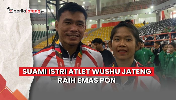 Video Suami Istri Atlet Wushu Jateng Raih Emas PON