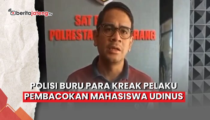 Video Polisi Buru Anggota Gangster Pelaku Pembacokan Mahasiswa Udinus