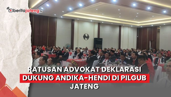 Video Ratusan Advokat Deklarasi Dukung Andika Perkasa-Hendrar Prihadi di Pilgub Jateng
