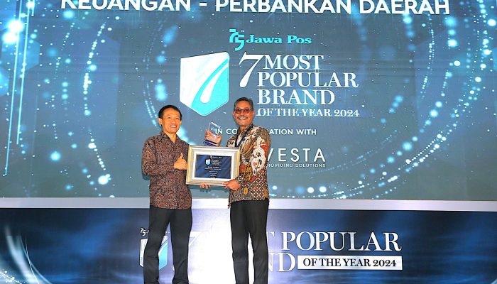 Bank Jateng Raih Penghargaan Popular Brand of The Year 2024