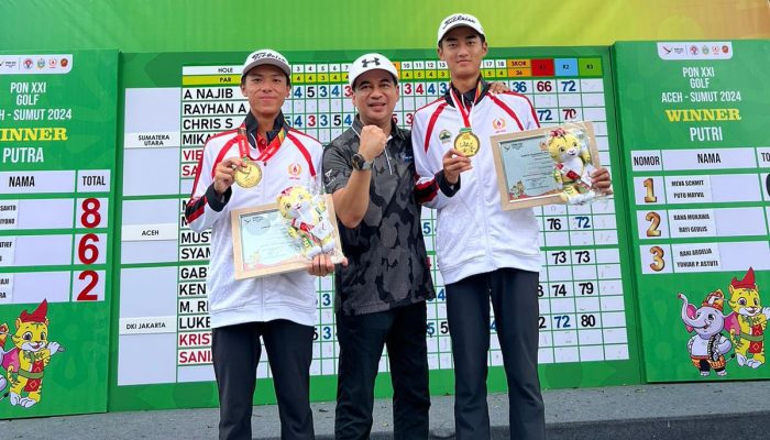 Ukir Sejarah! Golf Jawa Tengah Rebut Emas Pertama di PON Sepanjang Sejarah
