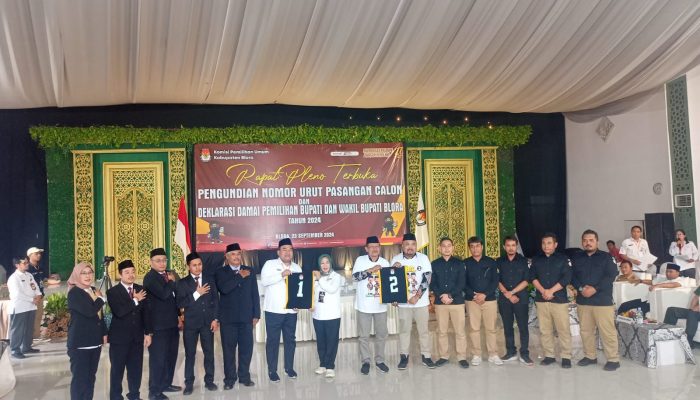 Hasil Undi Nomor Cabup dan Cawabup Blora: Pasangan Asri Dapat Nomor 1 Dan Abdi Dapat Nomor 2
