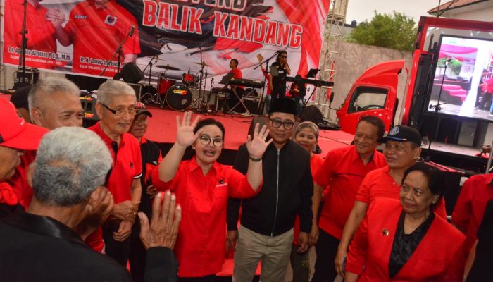 Ribuan Banteng Tua Siap Menangkan Agustina Wilujeng-Iswar Aminuddin di Pilwalkot Semarang