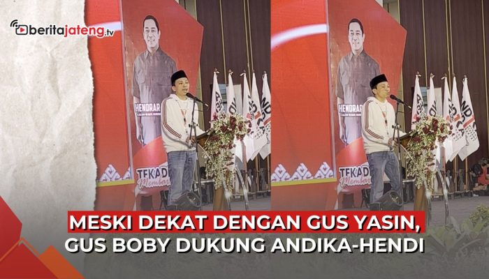 Video Meski Dekat dengan Gus Yasin, Gus Boby Dukung Andika-Hendi