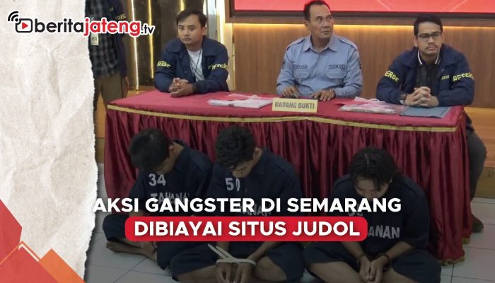 Video Aksi Gangster di Semarang Dibiayai Situs Judol