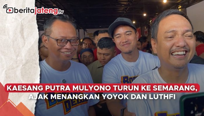 Video Kaesang Pangarep Putra Mulyono Turun ke Semarang, Ajak Menangkan Yoyok dan Luthfi