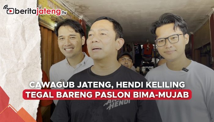 Video Cawagub Jateng, Hendi Keliling Tegal Bareng Paslon Bima-Mujab