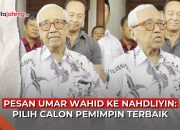 Video Pesan dr Umar Wahid ke Nahdliyin: Pilih Calon Pemimpin Terbaik