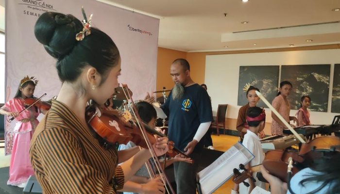 26 Musisi Cilik Dimas Music School Unjuk Kebolehan di Pasar Senggol Grand Candi Semarang