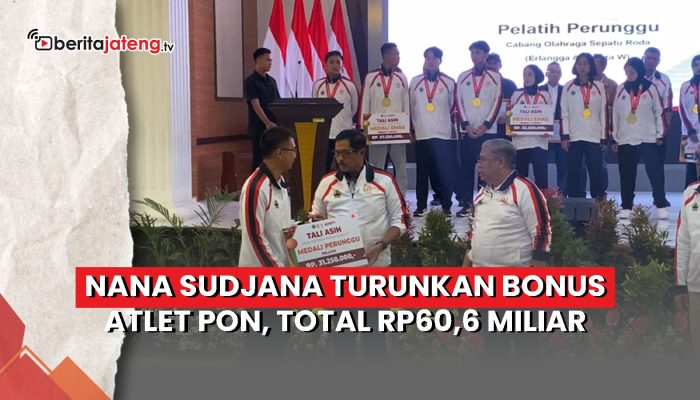 Video Nana Sudjana Cairkan Bonus Atlet PON, Total Rp60,6 Miliar