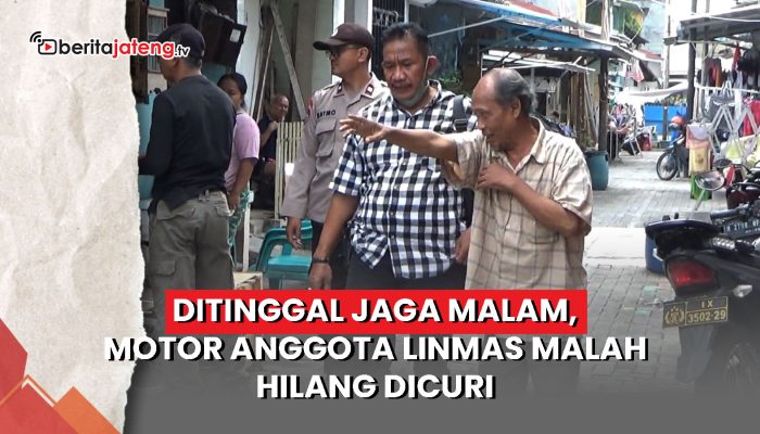 Video Ditinggal Jaga Malam, Motor Anggota Linmas Dicuri