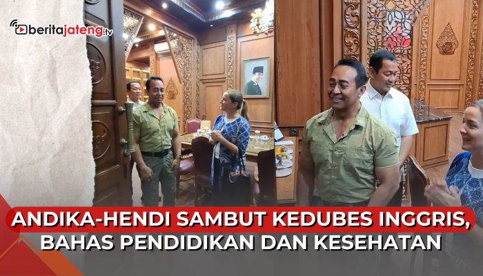 Video Andika-Hendi Terima Kunjungan Kedubes Inggris, Bahas Pendidikan dan Kesehatan