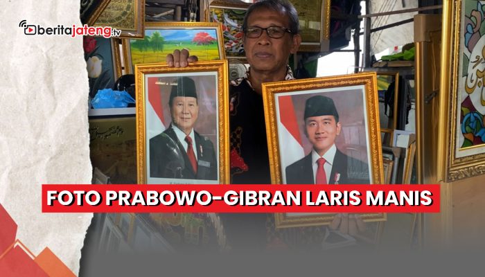 Video Pedagang Bisa Jual Ratusan Foto Prabowo-Gibran per Hari