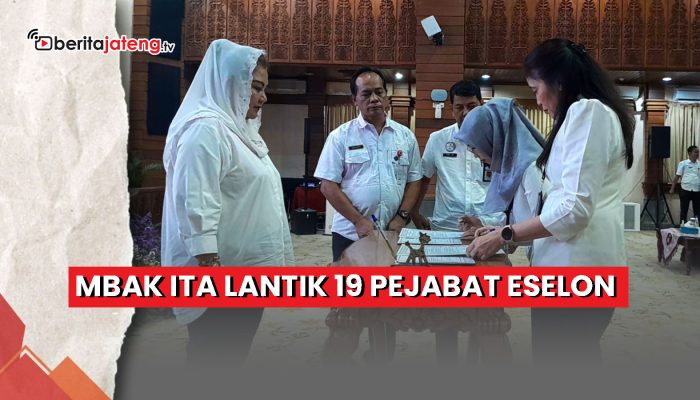 Video Mbak Ita Lantik 19 Pejabat Eselon
