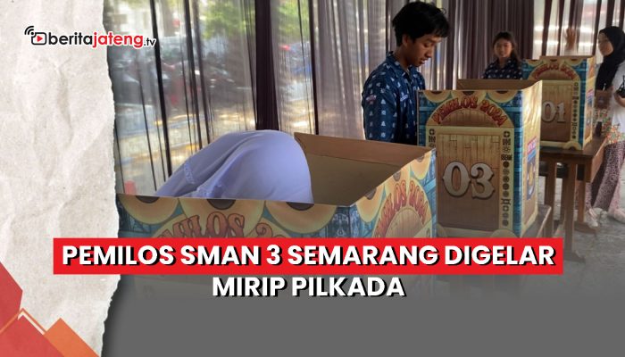 Video Pemilos SMAN 3 Semarang Digelar Mirip Pilkada