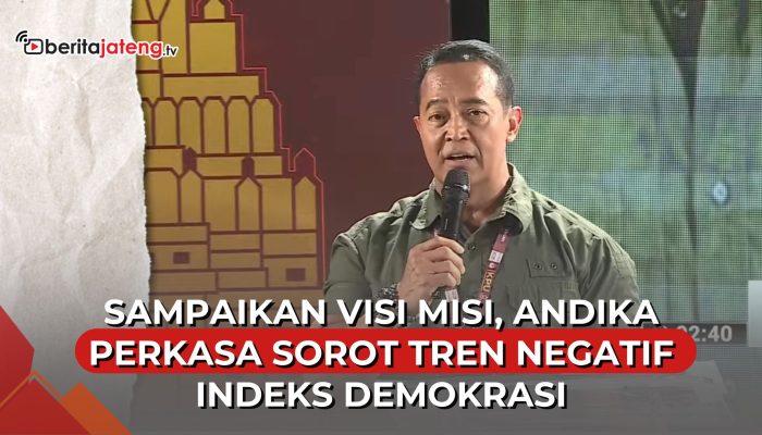 Video Sampaikan Visi Misi, Andika Perkasa Soroti Tren Negatif Indeks Demokrasi