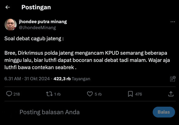 Pertanyaan Debat