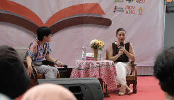 Hadiri Nusantara Dharma Book Festival Jogja, Ariel Tatum Bahas Kesehatan Mental
