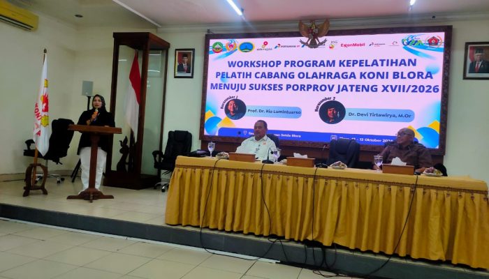 Jelang Porprov 2026, KONI Blora Gelar Workshop untuk Pelatih