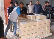 Persiapan Pilkada 2024, Ribuan Surat Suara Pemilihan Bupati dan Wakil Bupati Blora Tiba di Gudang KPU