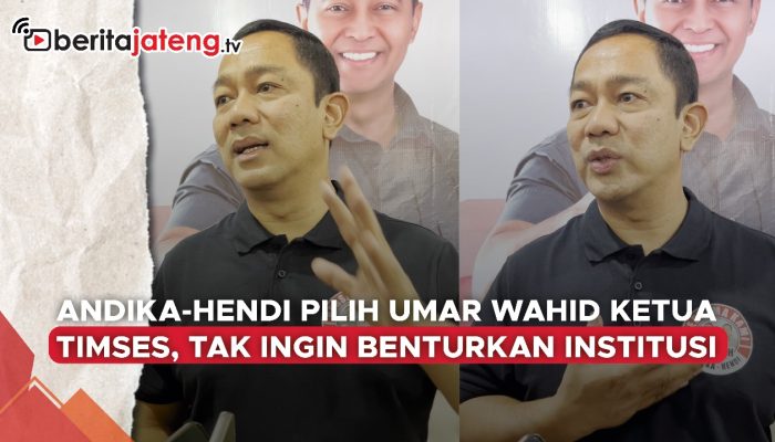 Video Andika-Hendi Pilih Adik Gus Dur Ketua Timses, Tak Ingin Benturkan Institusi